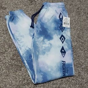 Frozen tie dye joggers/ sweats
